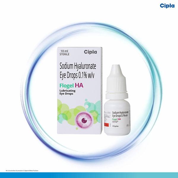 FLOGEL HA Eye Drops 10ml - Global Surgicals