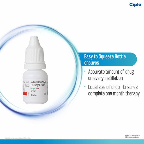 FLOGEL HA Eye Drops 10ml - Global Surgicals