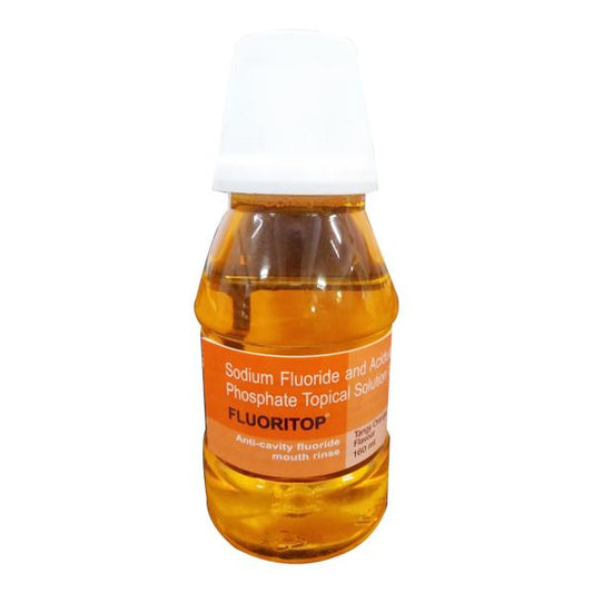 Fluoritop Tangy Orange Flavour Mouth Wash 160ml - Global Surgicals