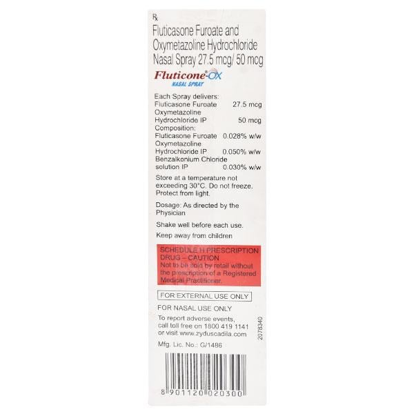 FLUTICONE OX Nasal Spray 7gm - Global Surgicals