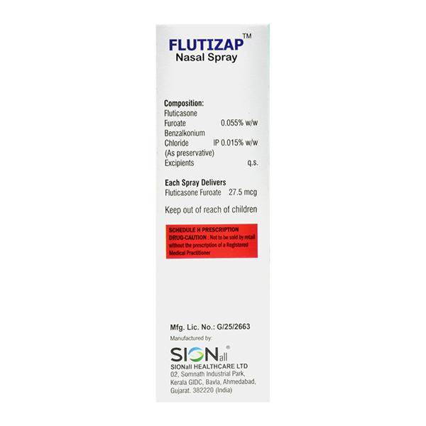 FLUTIZAP 120md Nasal Spray 6g - Global Surgicals
