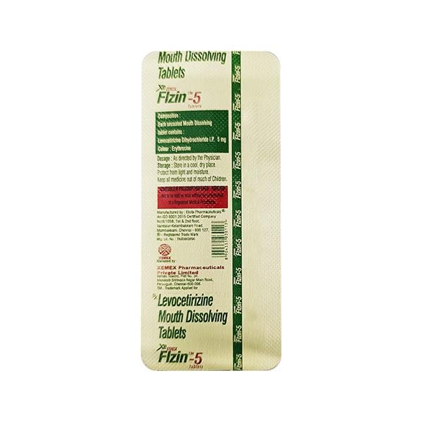 FLZIN 5mg Tablet 10's - Global Surgicals