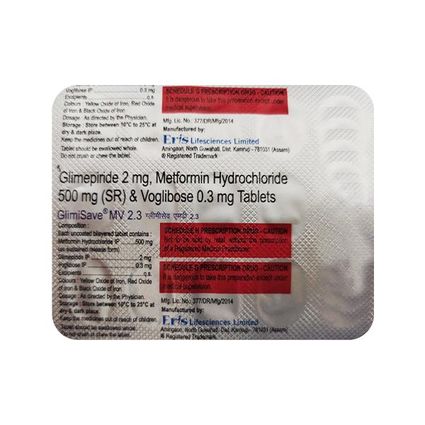 GLIMISAVE MV 2.3 Tablet 15's