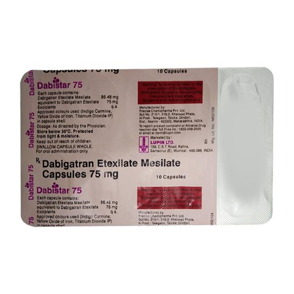 Dabistar 75mg Capsule 10'S