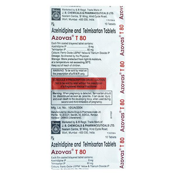AZOVAS T 80 Tablet 10's