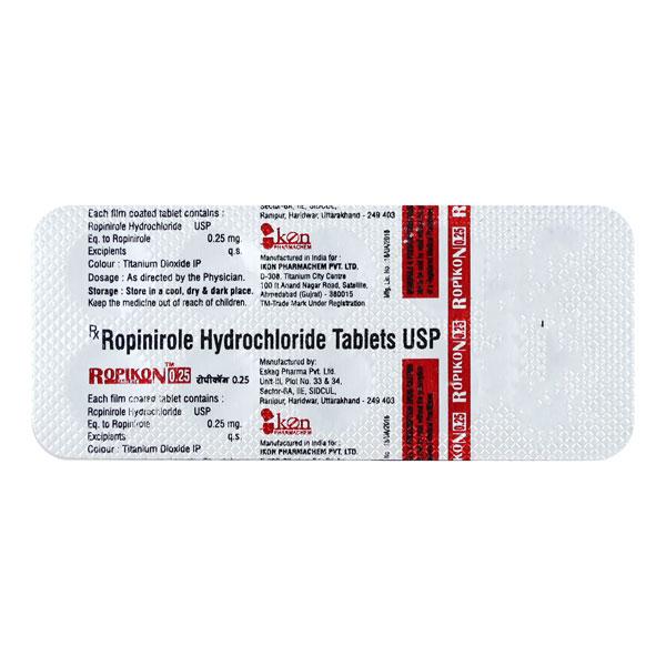 ROPIKON 0.25 Tablet 10's