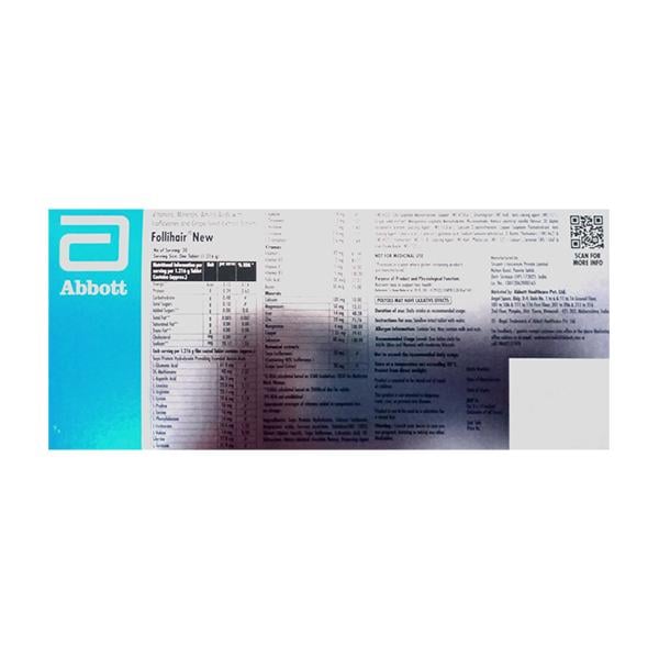 FOLLIHAIR NEW GLUTEN FREE Tablet 15's - Global Surgicals
