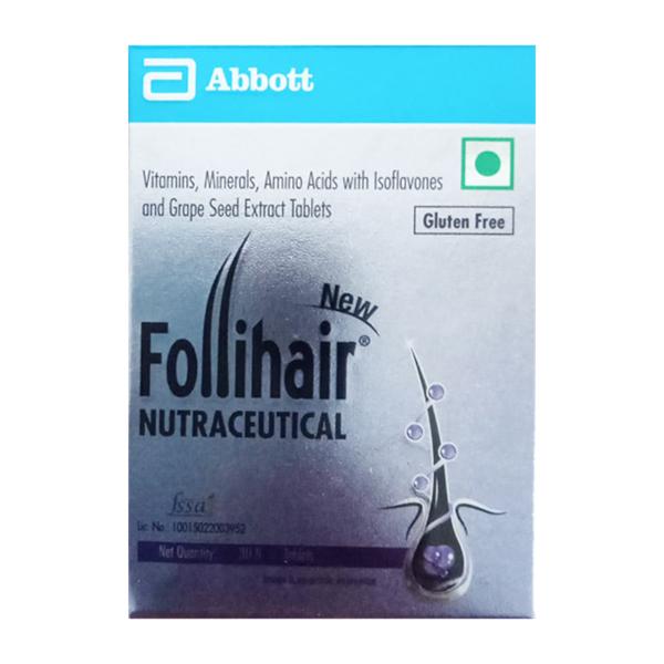FOLLIHAIR NEW GLUTEN FREE Tablet 30's - Global Surgicals