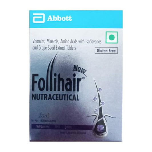 FOLLIHAIR NEW GLUTEN FREE Tablet 30's - Global Surgicals