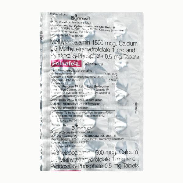 Folsafe L Tablet 15's - Global Surgicals