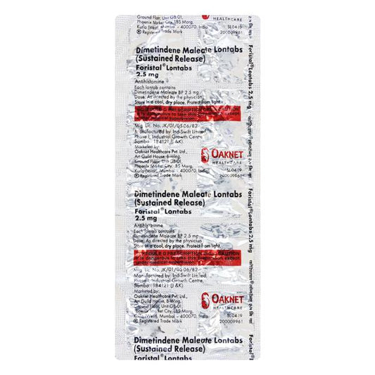 Foristal Lontabs 2.5mg Tablet 10'S - Global Surgicals