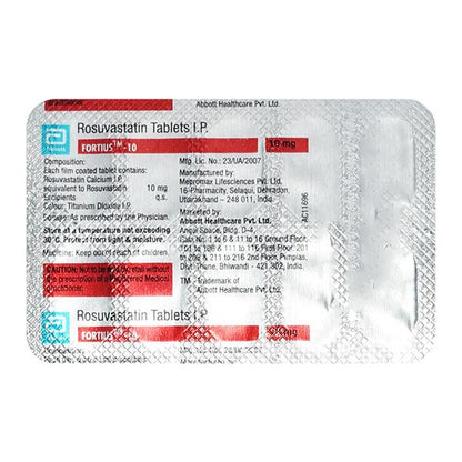 Fortius 10mg Tablet 10'S - Global Surgicals