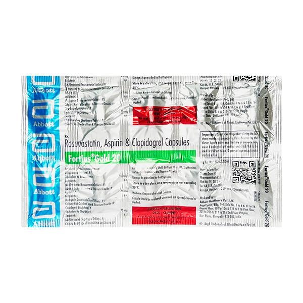FORTIUS GOLD 20 Capsule 10's - Global Surgicals