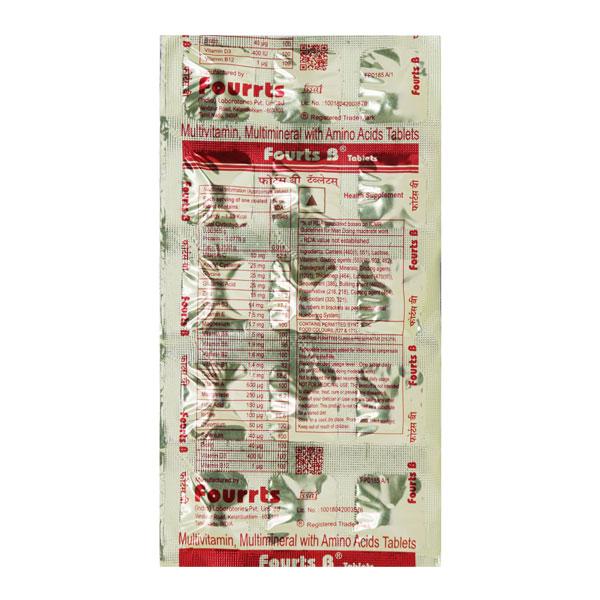 Fourts B Tablet 15'S - Global Surgicals