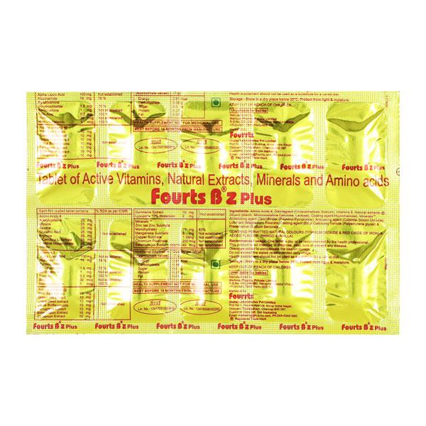 Fourts BZ Plus Tablet 10'S - Global Surgicals