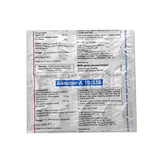 Rosutor A 10/150mg Capsule 15'S