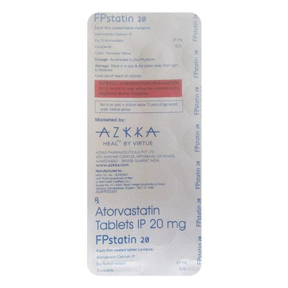 FPSTATIN 20 Tablet 15's - Global Surgicals