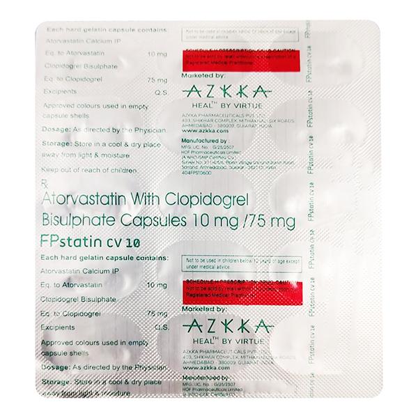 FPSTATIN CV 10 Capsule 15's - Global Surgicals