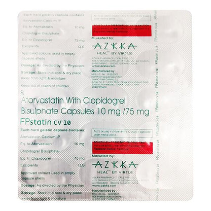 FPSTATIN CV 10 Capsule 15's - Global Surgicals
