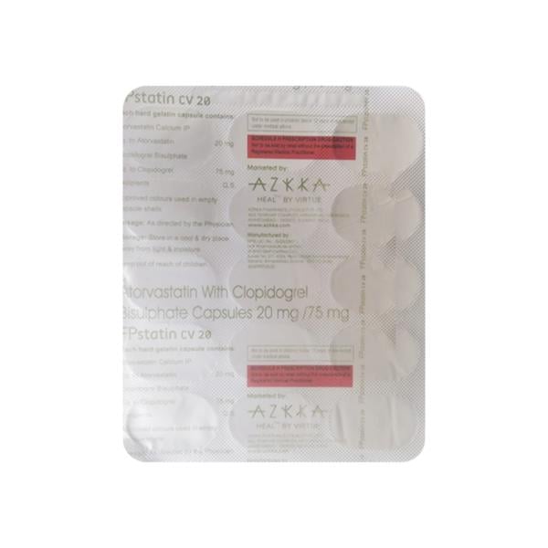 FPSTATIN CV 20 Capsule 15's - Global Surgicals