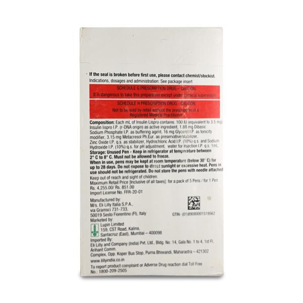 EGLUCENT RAPID KWIK 100iu Pen(Dispo) 3ml