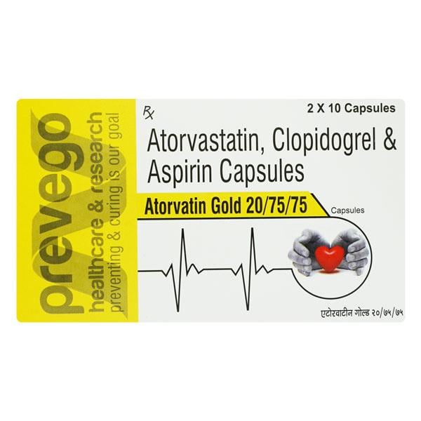 ATORVATIN GOLD 20/75/75 Capsule 10's