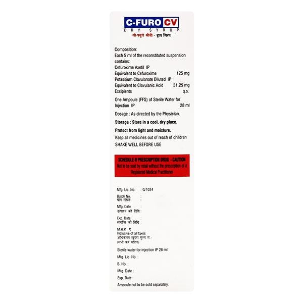 C FURO CV Dry Syrup 30ml