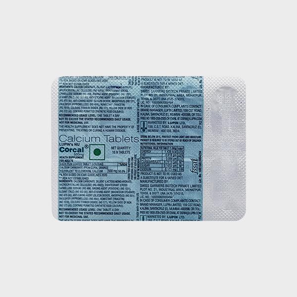 Corcal (Nu) 500mg Tablet 10'S