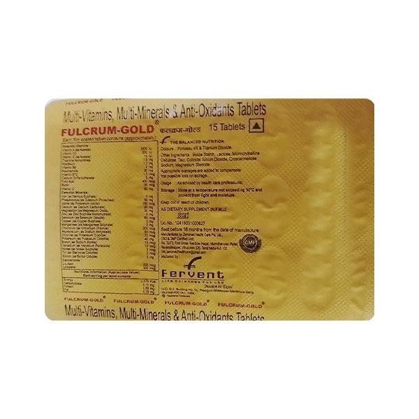 FULCRUM GOLD Tablet 15's - Global Surgicals