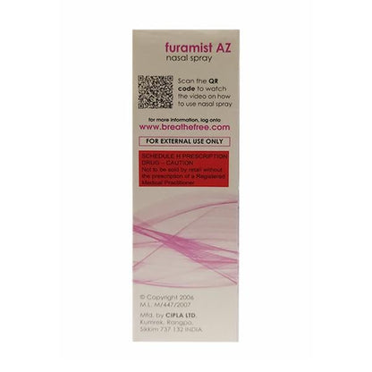 Furamist AZ Nasal Spray 70Md - Global Surgicals