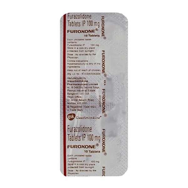 Furoxone 100mg Tablet 10'S - Global Surgicals