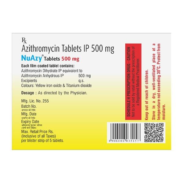 NUAZY 500mg Tablet 5's