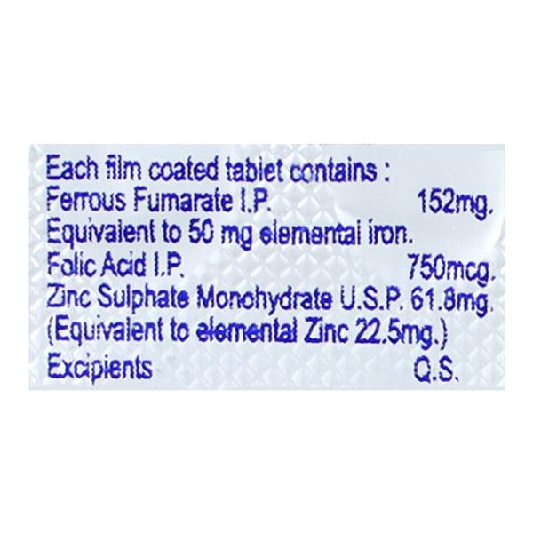 Tonofolic Z Tablet 10'S