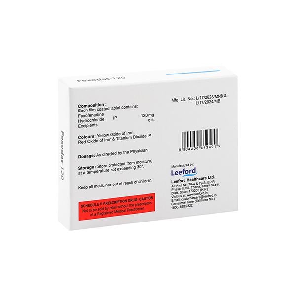 FEXODAT 120 Tablet 10's