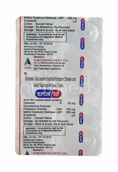 Spon 50mg Capsule 10'S