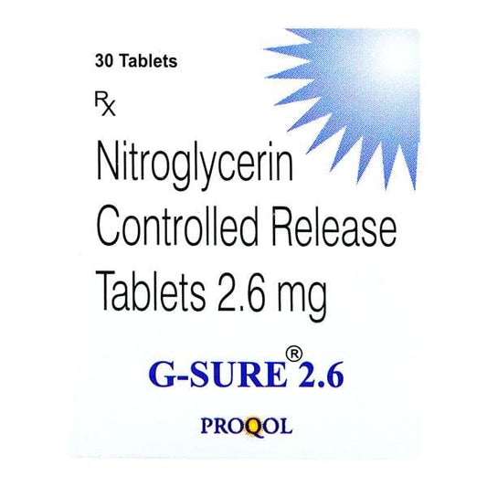 G SURE 2.6mg Tablet 30's - Global Surgicals
