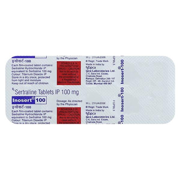 Inosert 100mg Tablet 10'S