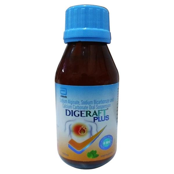 DIGERAFT PLUS MINT FLAVOUR SUGAR FREE & GLUTEN FREE Oral Suspension 150ml