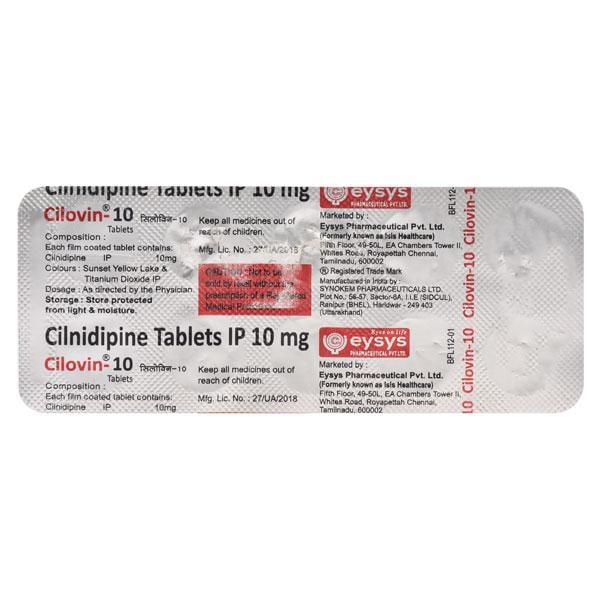 CILOVIN 10mg Tablet 10's