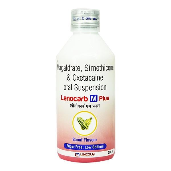 LENOCARB M PLUS Sugar Free Saunf Flavour Oral Suspension 200ml