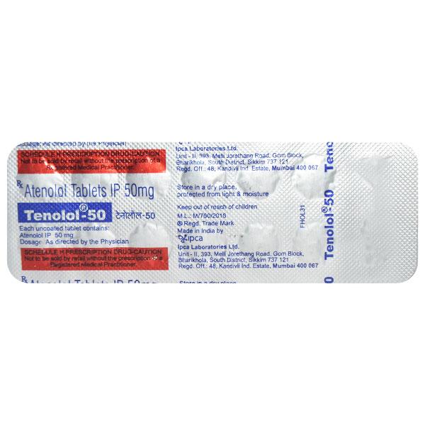 Tenolol 50mg Tablet 14'S