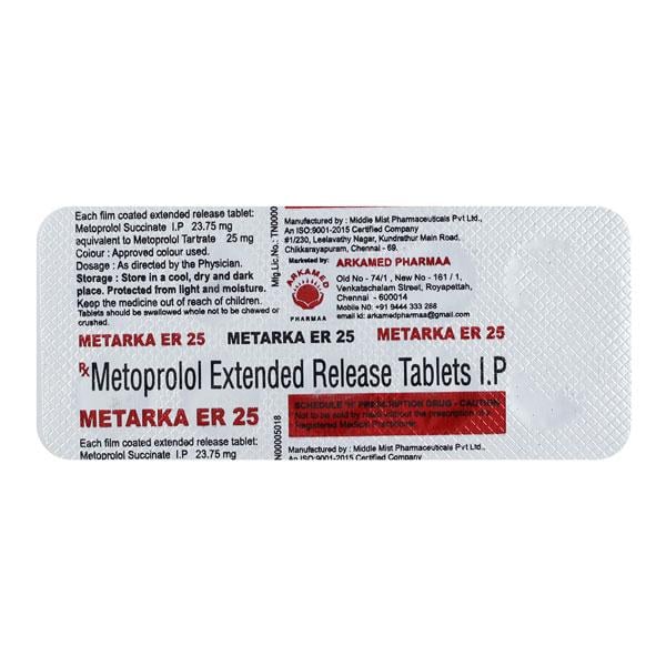 METARKA ER 25mg Tablet 10's