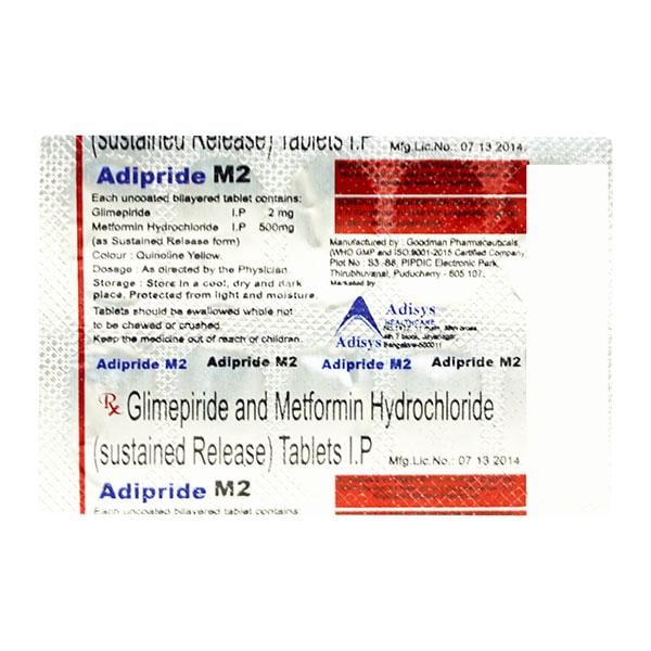ADIPRIDE M 2mg Tablet 10's