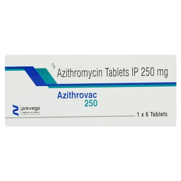 AZITHROVAC 250 Tablet 6's
