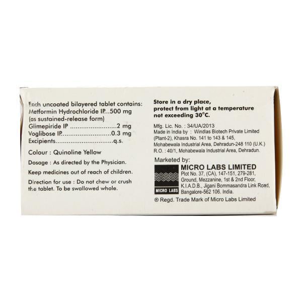 Diapride M2 HV Tablet 10'S