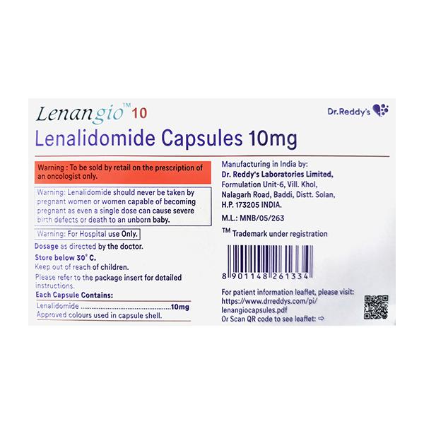 Lenangio 10mg Capsule 10'S