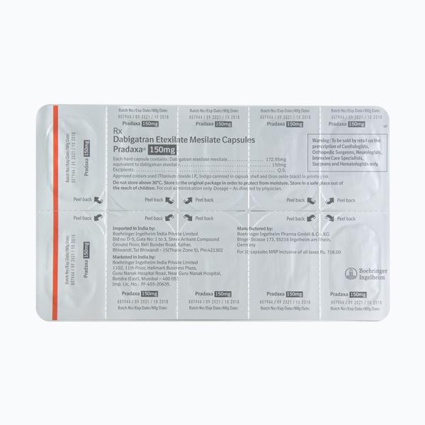 Pradaxa 150mg Capsule 10'S