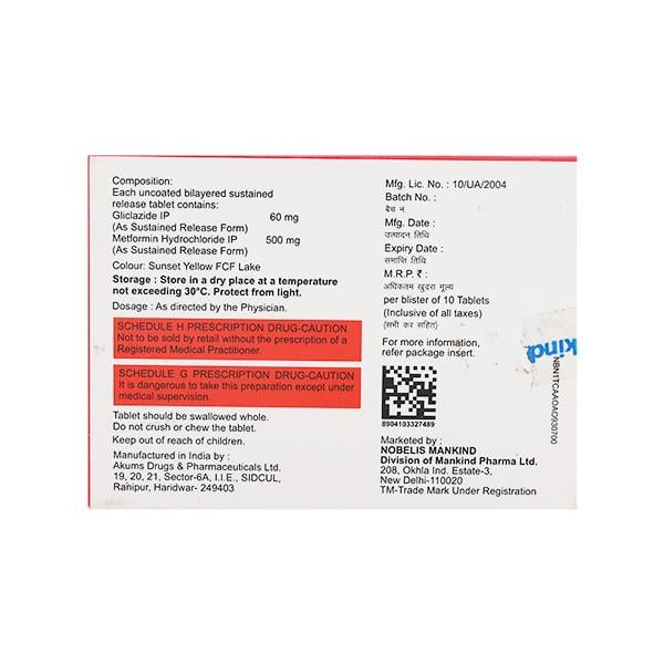 NOBEGLIZ M XR Tablet 10's