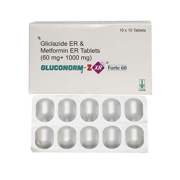 GLUCONORM Z XR FORTE 60 Tablet 10's