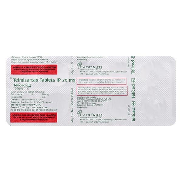 Telicad 20mg Tablet 10'S